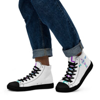 Men’s high top canvas shoes